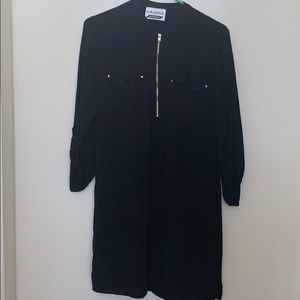 Black knee length dress
